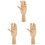 3pcs Wooden Flexible Hand Model Puppet 4