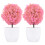 4pcs Artificial Topiary Potted Plant Bonsai Home Decor 2