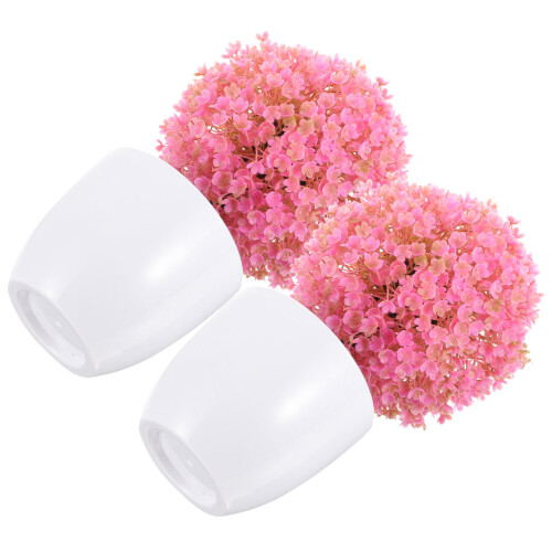 4pcs Artificial Topiary Potted Plant Bonsai Home Decor 2