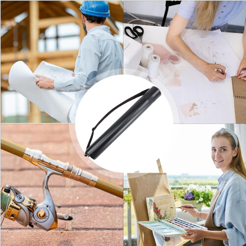 Poster Tubes with Strap, Portable Extendable Storage Case for Documents, Lightproof Drawings Tube for Maps and Blueprints 2