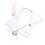 3Sets Kattenoren Hoofdband Wit Dierlijk Design Met Strik En Bell 1