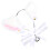 3Sets Kattenoren Hoofdband Wit Dierlijk Design Met Strik En Bell 11