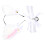 3Sets Kattenoren Hoofdband Wit Dierlijk Design Met Strik En Bell 10