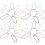 200pcs Christmas Tree Pendant Ball Bead Chains 3