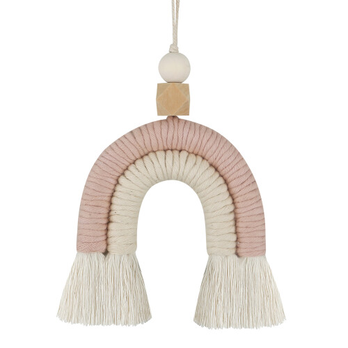 Macrame Rainbow Hanging Ornament DIY Rope-  6