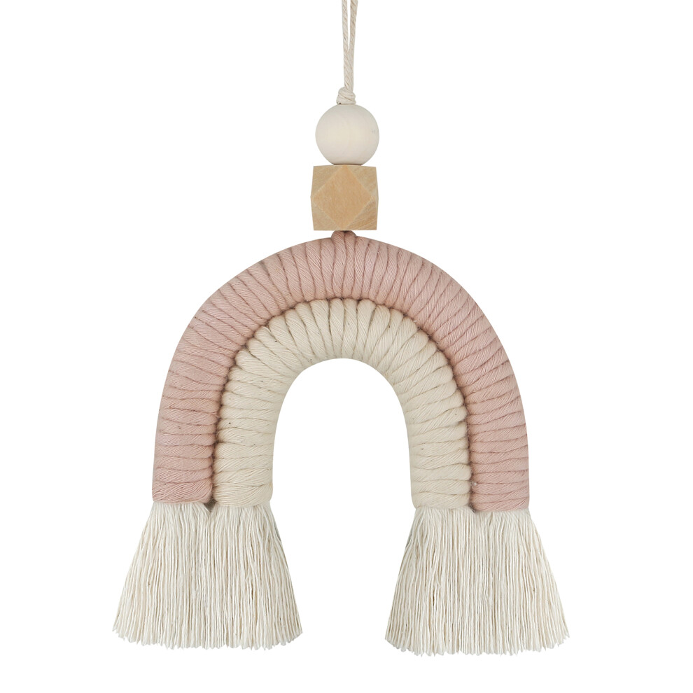 Macrame Rainbow Hanging Ornament DIY Rope-  6