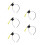 5pcs Mini Graduation Cap Headbands Grad Selfie Props 9