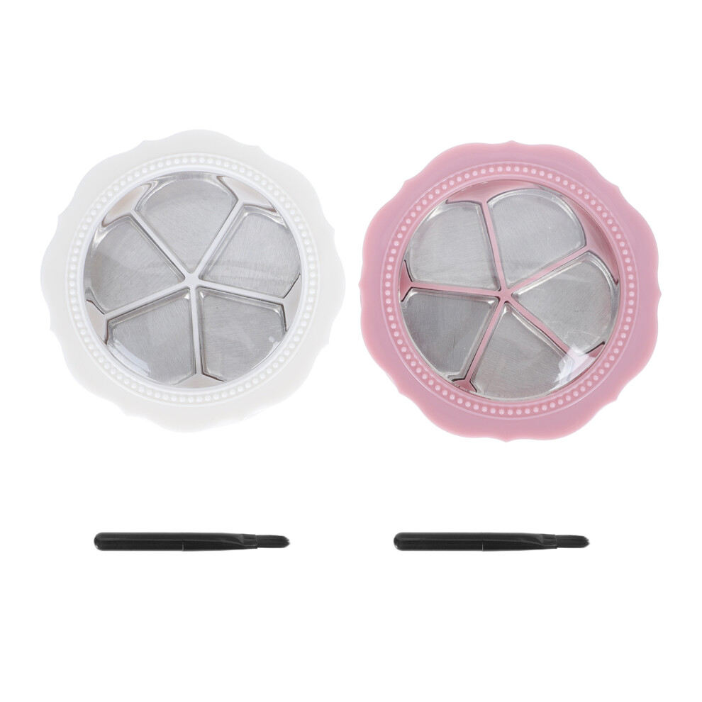 Solustre 2Sets Cosmetics Storage Trays For Eyeshadow Lipstick