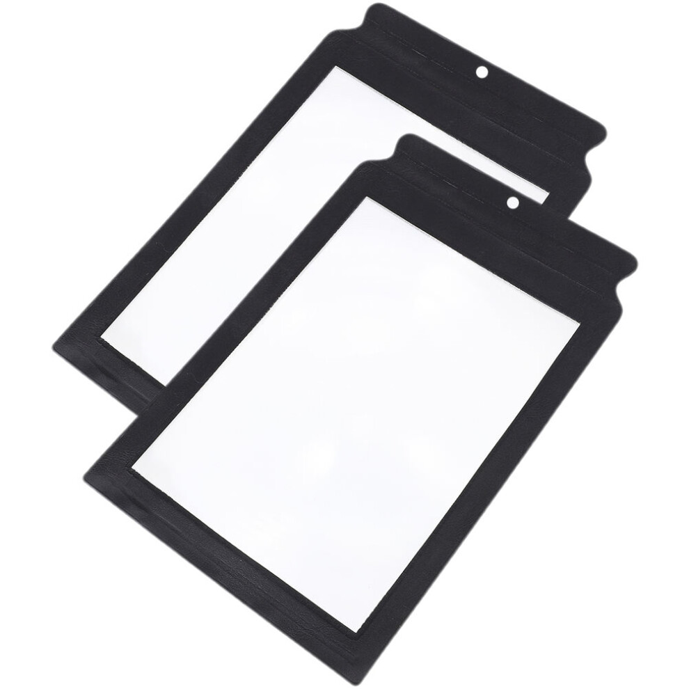 Solustre Light 2Pcs Full Page Handheld Magnifying Glass For Reading