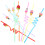 8pcs Cartoon Drinking Straws Reusable for Milk Juice Party 7