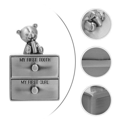1pc Baby Teeth Keepsake Box Deciduous Tooth Storage Case 2