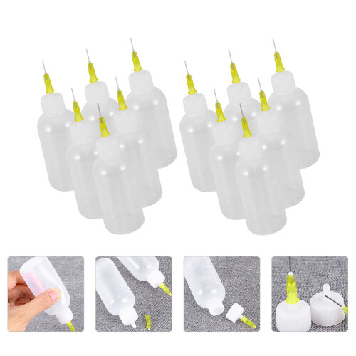 12pcs Needle Tip Applicator Squeeze Bottles Glue Droppers 2