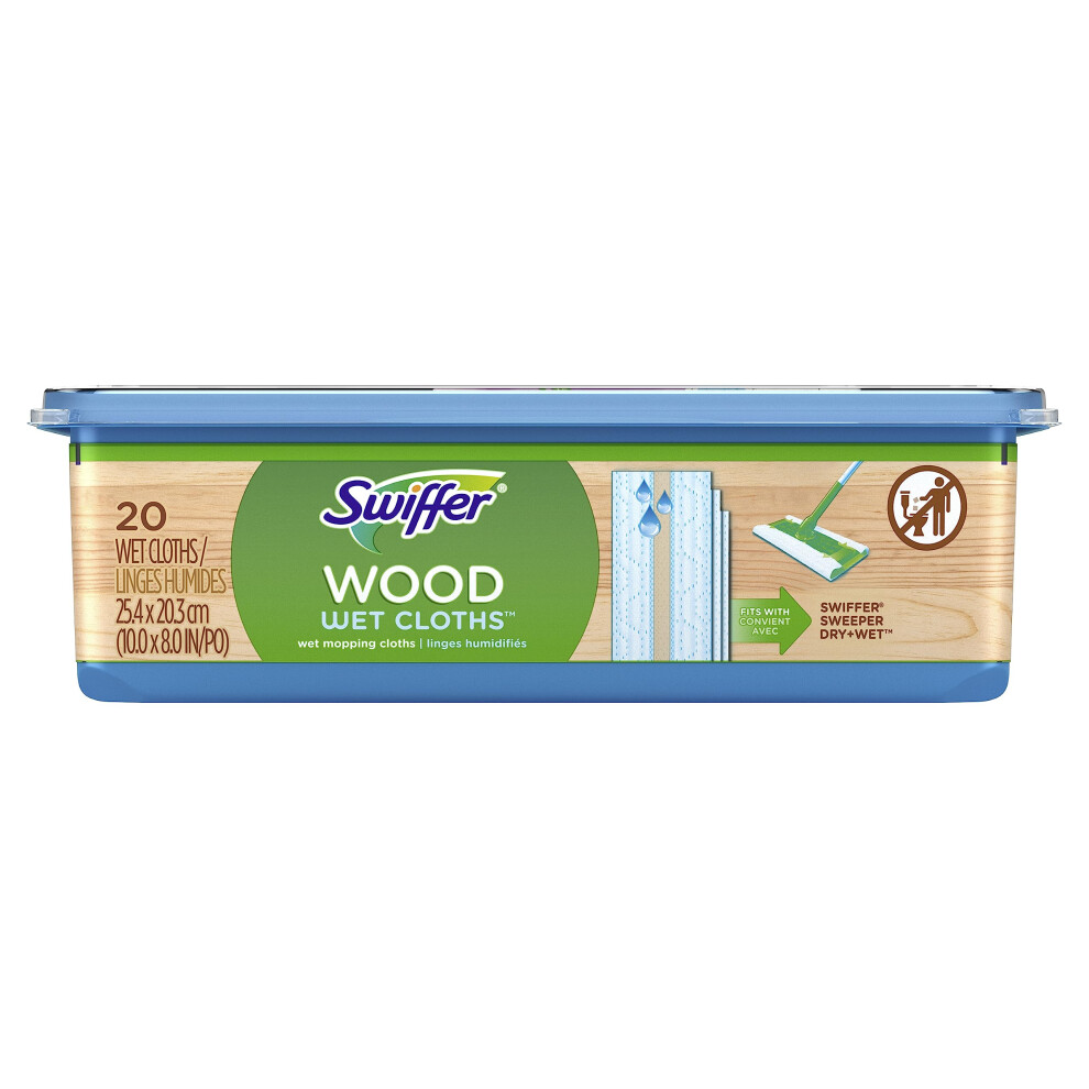 Swiffer Sweeper Wet Wood Floor Mopping Cloths 20 Count