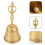Portable Copper Buddha Prayer Bell for Home Use 10