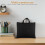 Portable Document Briefcase with Handle Zipper Pouch Storage Bag 10