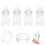 10pcs Clear Glass Wish Bottles DIY Jars 10