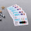 5pcs Waterproof Baby Bath Sticker LCD Display 7