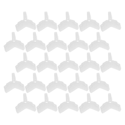 100Pcs White Plastic Hook Cap for Fishing Triple Hook Safety Protector