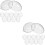 20pcs Clear Fillable Christmas Tree Ball Pendants 8