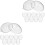 20pcs Clear Fillable Christmas Tree Ball Pendants 5