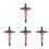 4pcs Wall Hanging Jesus Cross Resin Christian Decor 4