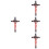 4pcs Wall Hanging Jesus Cross Resin Christian Decor 8