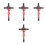 4pcs Wall Hanging Jesus Cross Resin Christian Decor 5