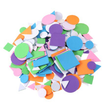 5000pcs 5pack Colorful Geometric Eva Sponge Stickers for Kids