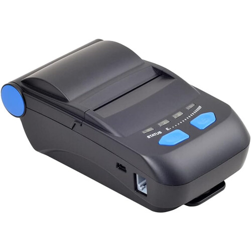 Portable Bluetooth Printer with USB Interface, Thermal Receipt Printer for Retail POS Systems, Multi-Language Support 1