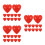 36pcs Clear Plastic Heart Ornaments Fillable Party Favors 9
