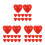 36pcs Clear Plastic Heart Ornaments Fillable Party Favors 4