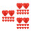 36pcs Clear Plastic Heart Ornaments Fillable Party Favors 8