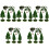 25Pcs Durable Plastic Mini Landscaping Tree Figures for Tabletop 5