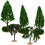 25Pcs Durable Plastic Mini Landscaping Tree Figures for Tabletop 1