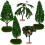 25Pcs Durable Plastic Mini Landscaping Tree Figures for Tabletop 2