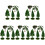 25Pcs Durable Plastic Mini Landscaping Tree Figures for Tabletop 4