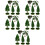 25Pcs Durable Plastic Mini Landscaping Tree Figures for Tabletop 9