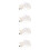 4pcs Acrylic Clear Bell Ornaments Xmas Tree Decor 10