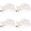 4pcs Acrylic Clear Bell Ornaments Xmas Tree Decor 7