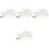 4pcs Acrylic Clear Bell Ornaments Xmas Tree Decor 5