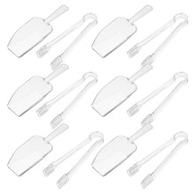 12pcs Ice Tongs and Scoops for Ice Bucket Freezer Kitchen Bar