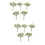 10pcs Artificial Plants Plastic Greenery Fake Outdoor Decor 7