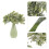 10pcs Artificial Plants Plastic Greenery Fake Outdoor Decor 8