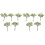 10pcs Artificial Plants Plastic Greenery Fake Outdoor Decor 2