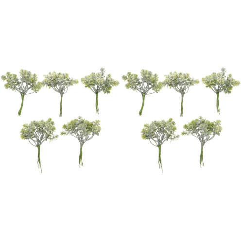 10pcs Artificial Plants Plastic Greenery Fake Outdoor Decor 1