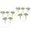 10pcs Artificial Plants Plastic Greenery Fake Outdoor Decor 4
