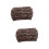 2pcs Woolen Yarn Knitted Ponytail Hat for Outdoor Camping 7