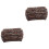 2pcs Woolen Yarn Knitted Ponytail Hat for Outdoor Camping 3