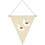 2 stuks badge brooch met wimpel, zwart S 10