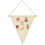 2 stuks badge brooch met wimpel, zwart S 11